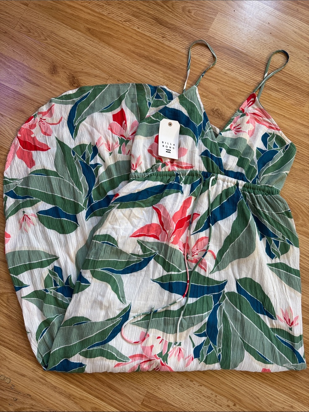 Billabong Tropical Floral Maxi Dress - Size L